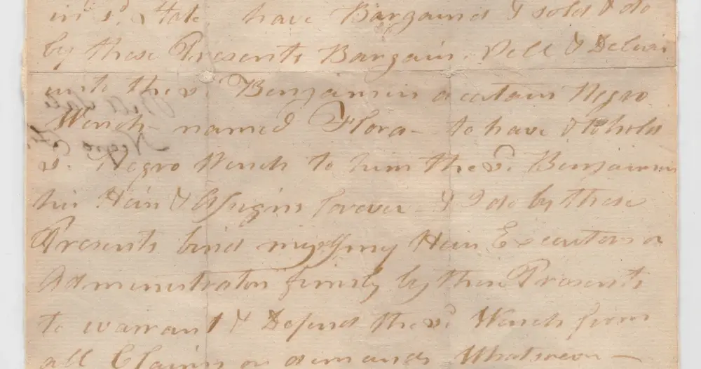 Documento manuscrito antigo com assinatura em tinta marrom