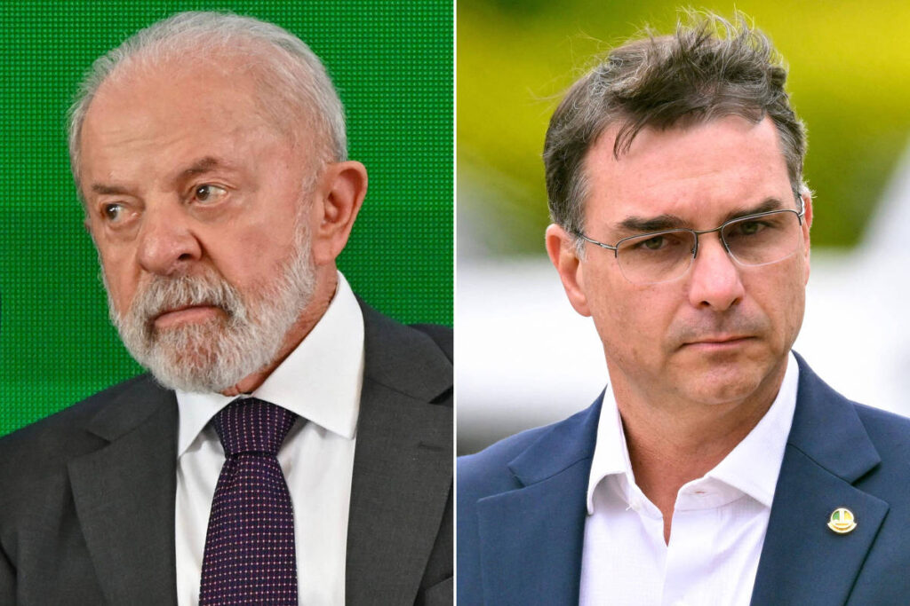Lula e Flávio Bolsonaro disputam aliados a 6 meses da eleição