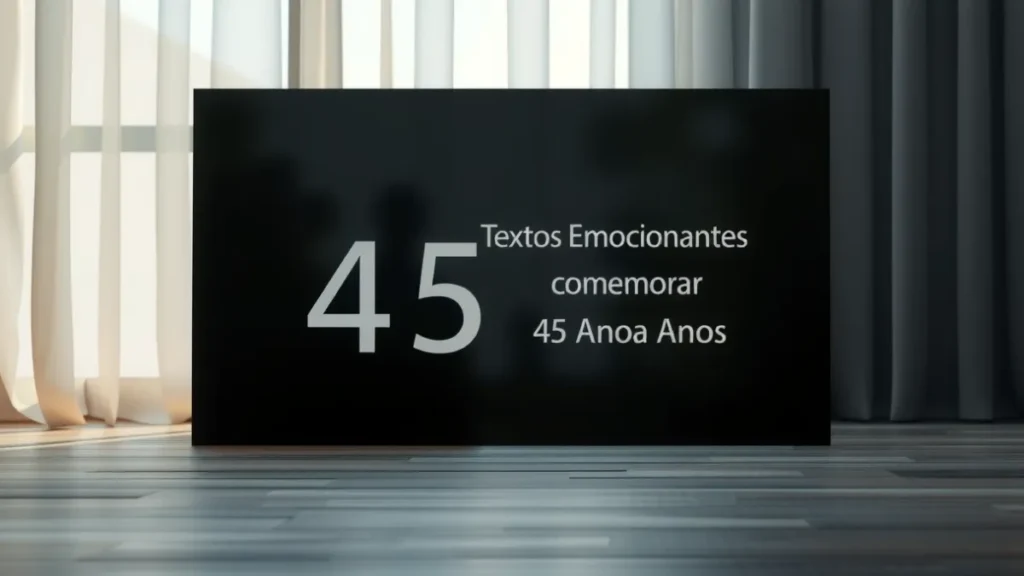 Textos Emocionantes para Comemorar 45 Anos Textos Emocionantes para Comemorar 45 Anos